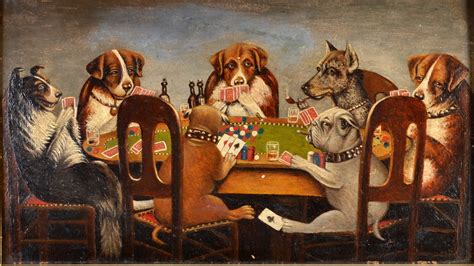 Original Dogs Playing Poker Painting