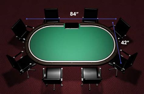 Oval Poker Table Dimensions
