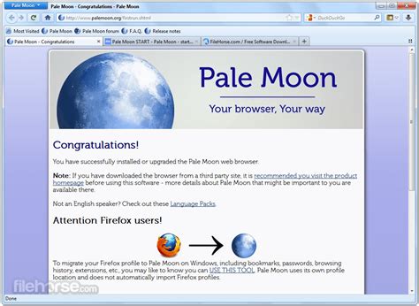 Palemoon downloader