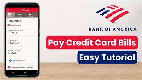 Pay Bank Of America Credit Card Bill Online