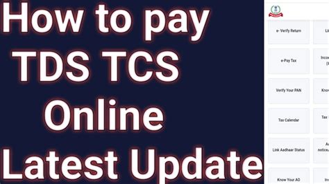 Pay Tds Tcs Online