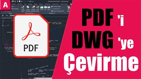 Pdf yi autocad e çevirme