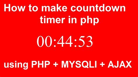 Php Time Counter