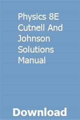 Physics 8e cutnell & johnson تحميل كتاب