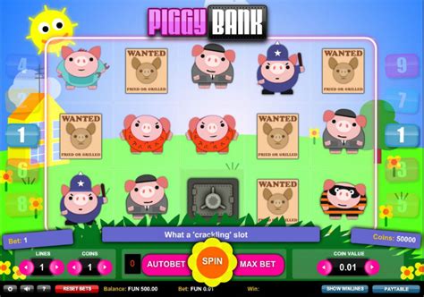 Piggy bank slot maşını qeydiyyatsız pulsuz oynayır