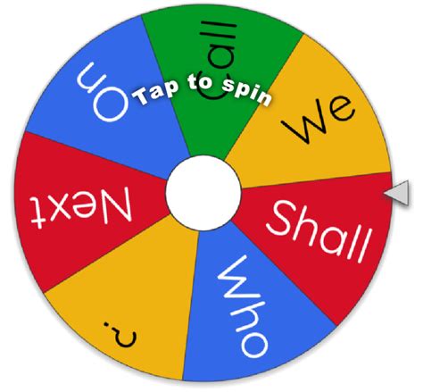 Play Wheel Names Spinner