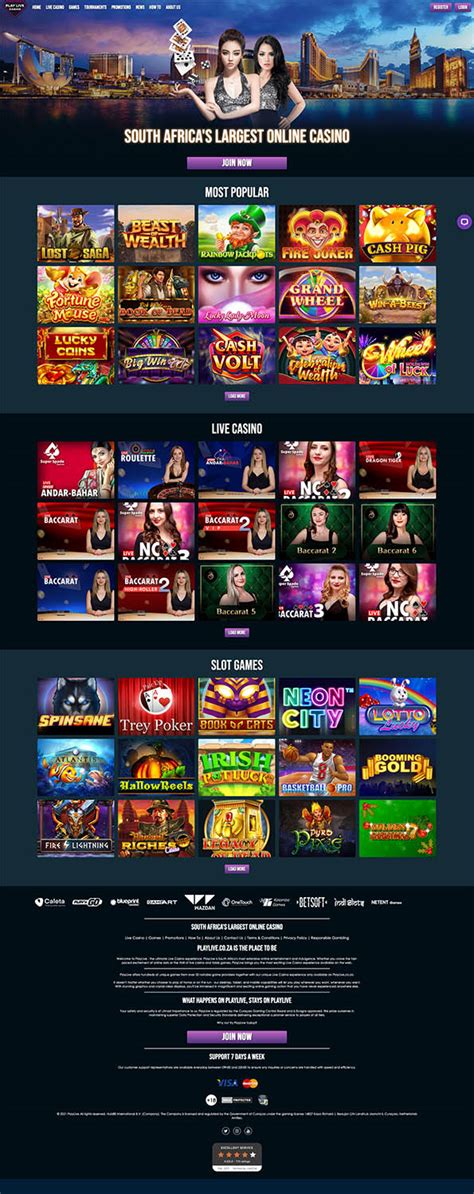 PlayLive Casino South Africa s Largest Online Casino.