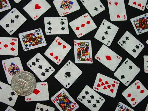 Playing Card Fabric Material