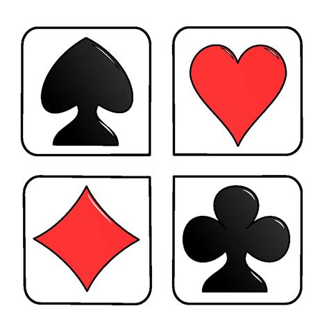 Playing Card Shapes Templates