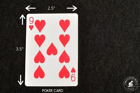 Poker Card Measurements