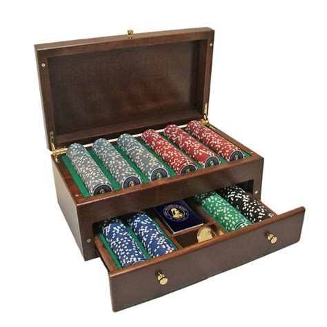 Poker Chip Box Wood