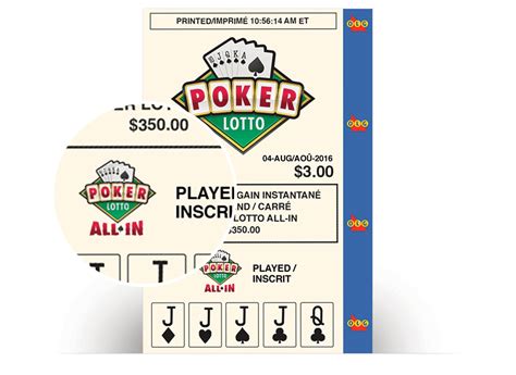 Poker Lotto Results Alberta