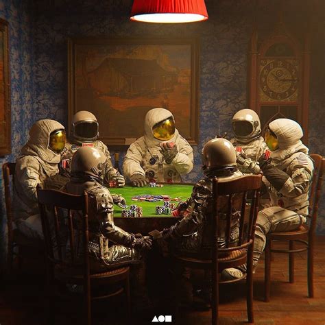 Poker Oynayan Astronot Poker Oynayan Astronot