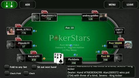 Pokerstars androd real pul