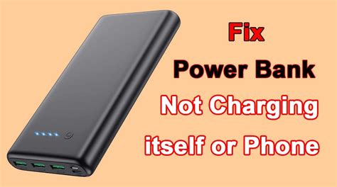 Portable Power Bank Not Charging