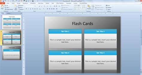 Powerpoint Flash Cards