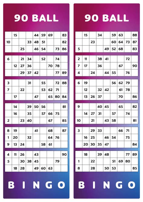 Printable Bingo Tickets Pdf