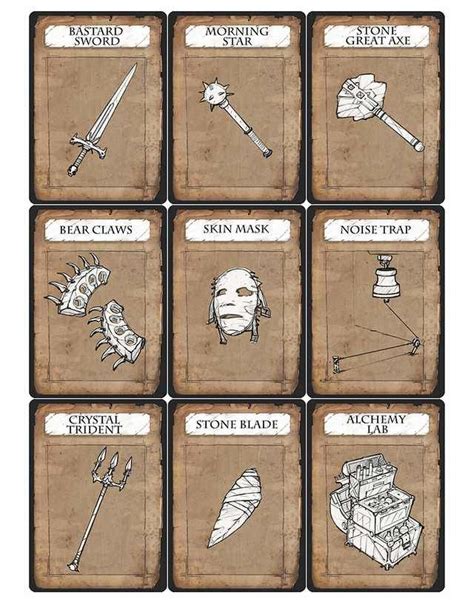 Printable Rpg Card Game Printable Rpg Card Game