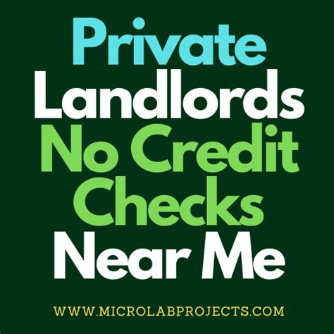 Private Landlords No Credit Checks Near Me