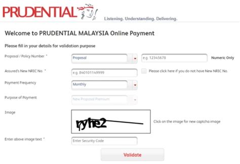 Prudential Online Payment Malaysia
