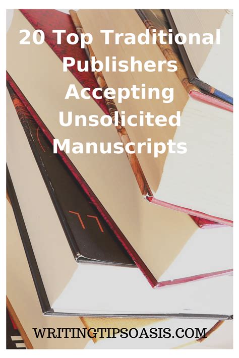 Publishers Who Accept Unsolicited Manuscripts