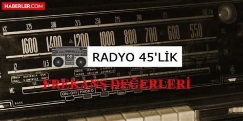 Radyo 45 lik frekans