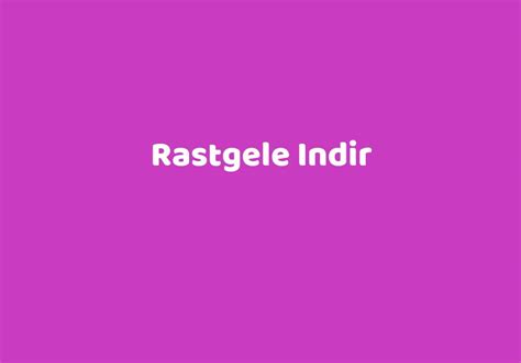 Rastgele indir