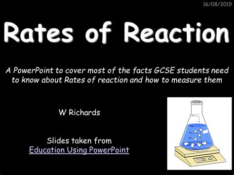 Rate Of Reaction Need To Know