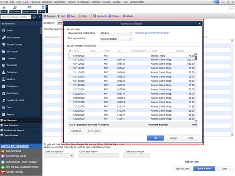 Recording Payments In Quickbooks