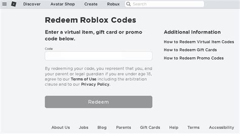 Redeem Roblox Gift Card Site