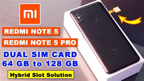 Redmi Note 5 Memory Card Slot Capacity