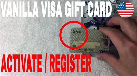 Registering Vanilla Visa Gift Card