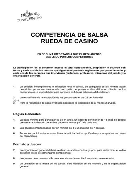 Reglamento De Casinos
