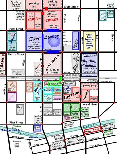 Reno Casino Map 2022