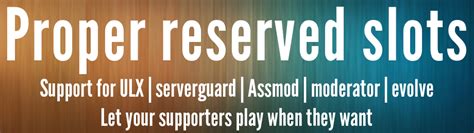 Reserved Slots Detected Unblocking Reserved Slots Detected Unblocking
