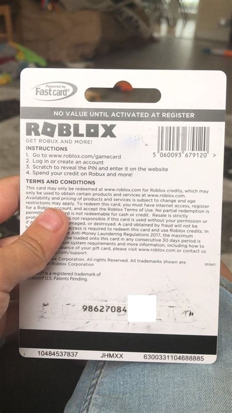 Robux Gift Card Numbers 2022