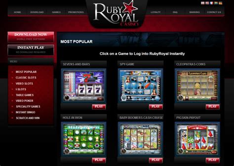 Ruby Royal Casino Instant Play