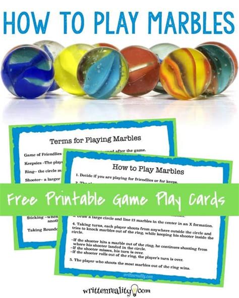 Rules For Marble Game With Cards