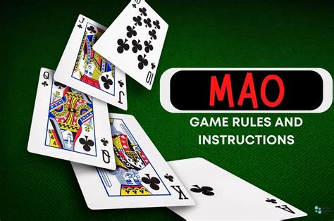 Rules Of Mao Card Game