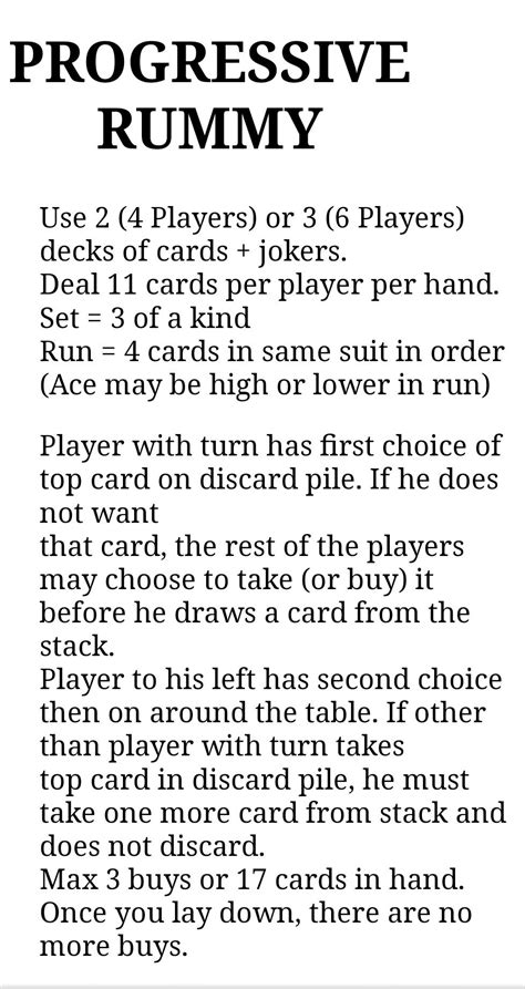 Rummy Card Game Rules Printable Rummy Card Game Rules Printable