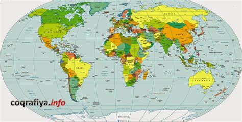 Rus dilində oynamaq üçün dünya xəritəsi