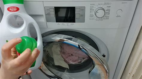 Sıvı deterjan makinenin neresine konur