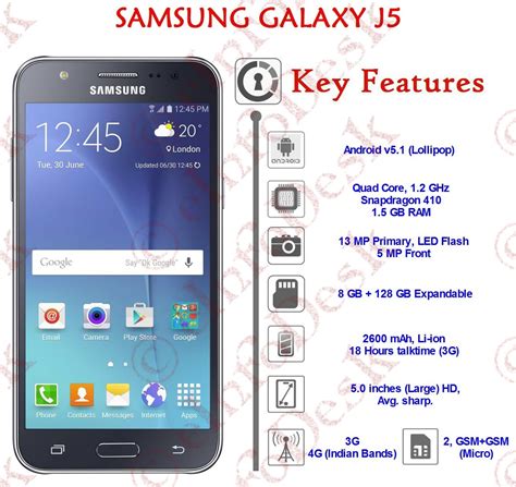 Samsung Galaxy J5 Specification