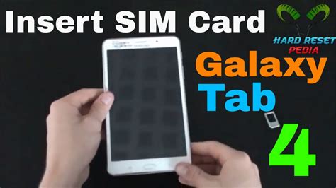 Samsung Galaxy Tab 4 How To Insert Sim Card