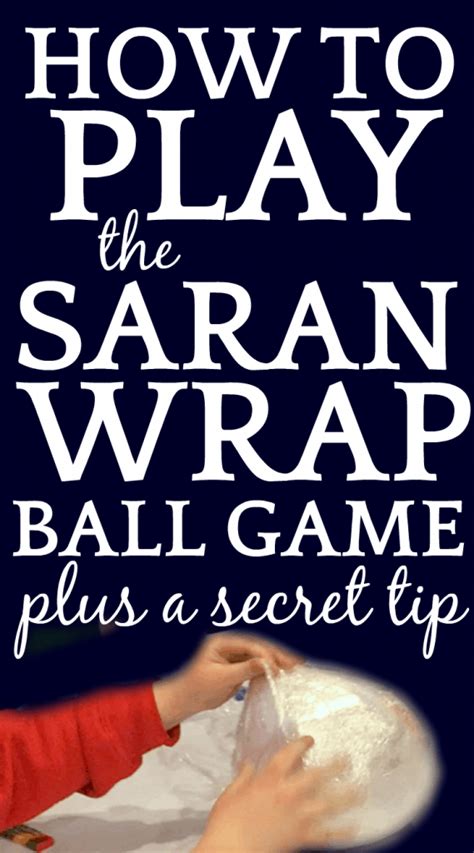 Saran Wrap Game Instructions Printable
