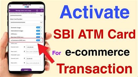 Sbi Online Transaction Activation