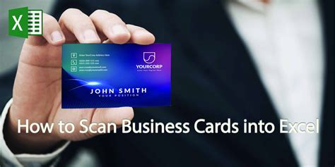 Scan Business Cards Into Excel