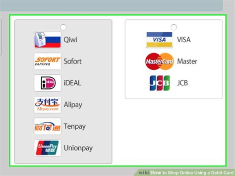 Shop Online Use Debit Card