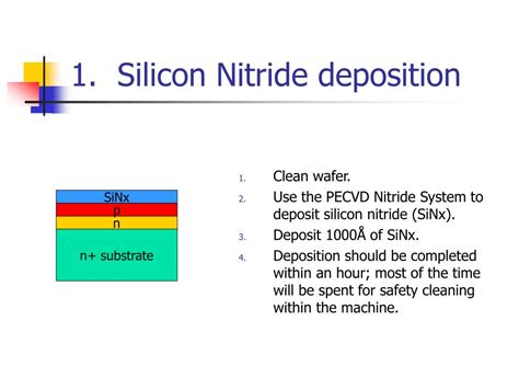 Silicon Nitride Deposition