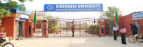 Singhania University Rajasthan Courses